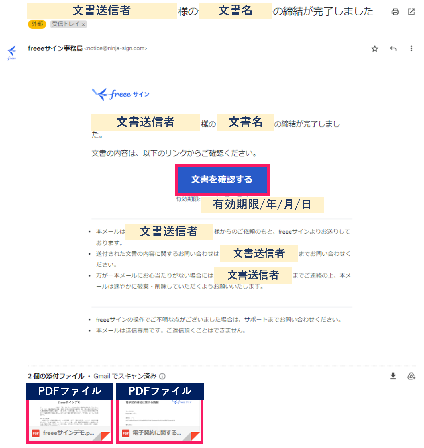 契約相手向け】文書の署名・合意の方法 – freee ヘルプセンター