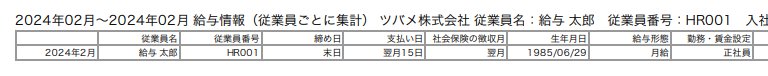 PDF形式の出力イメージ図