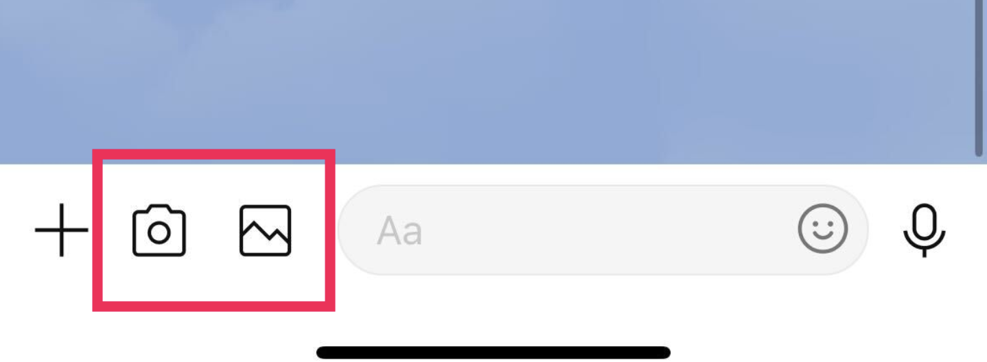 写真をアップロードするボタンを指し示しているスクリーンショット