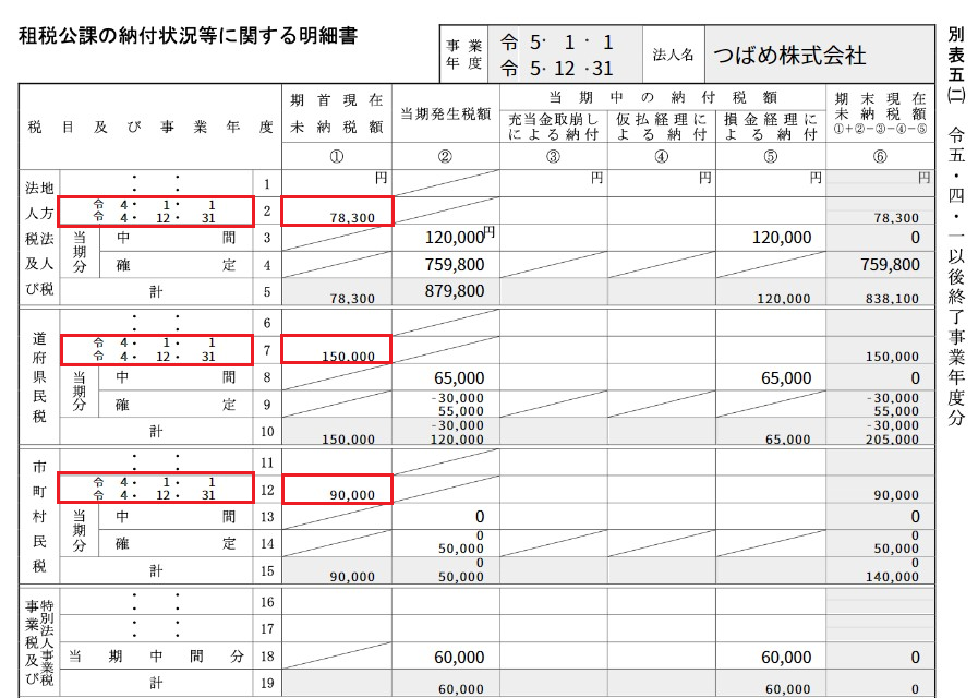 転記箇所を指し示したスクリーンショット