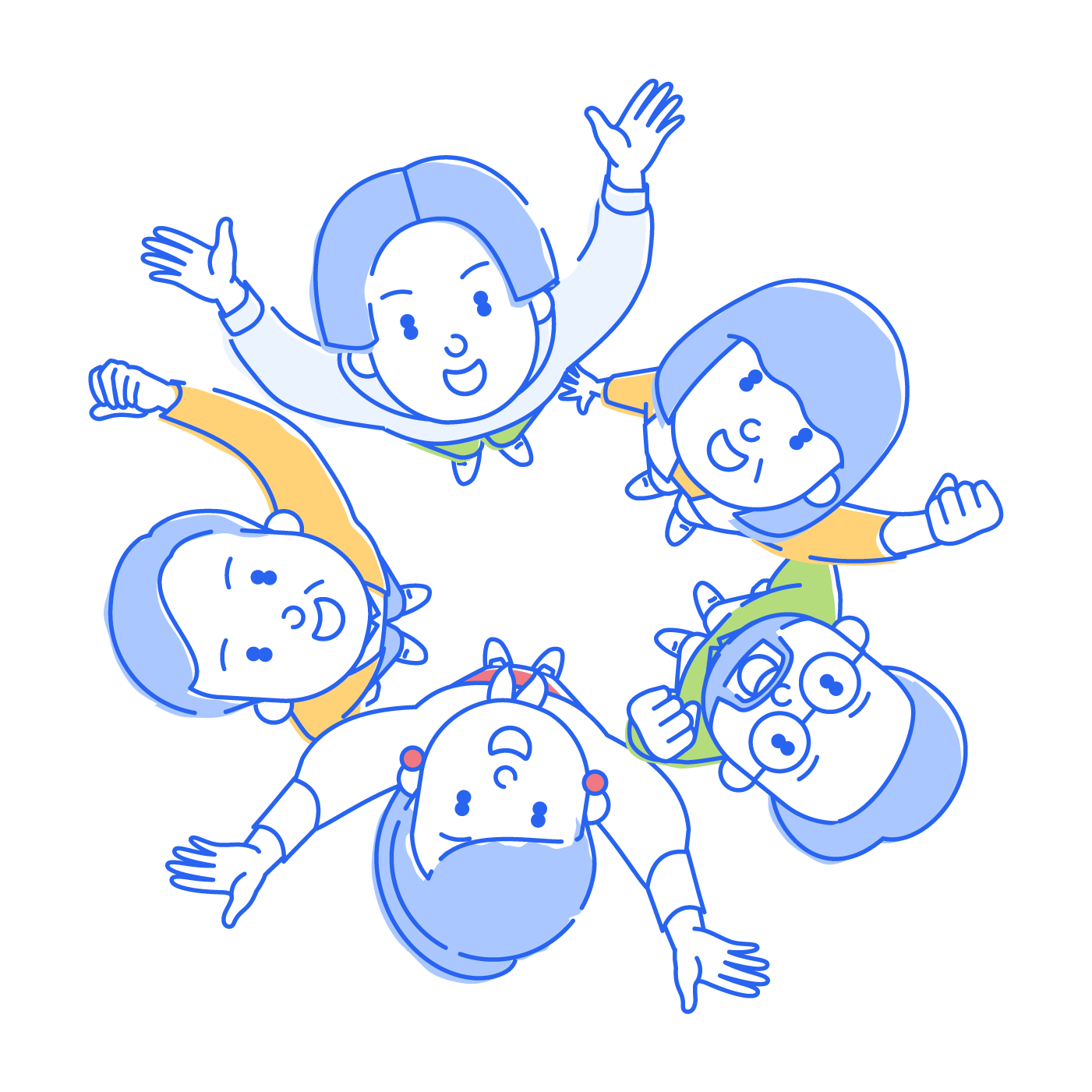 人の輪のイラスト