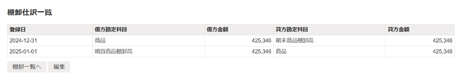 処理結果を確認するスクリーンショット2