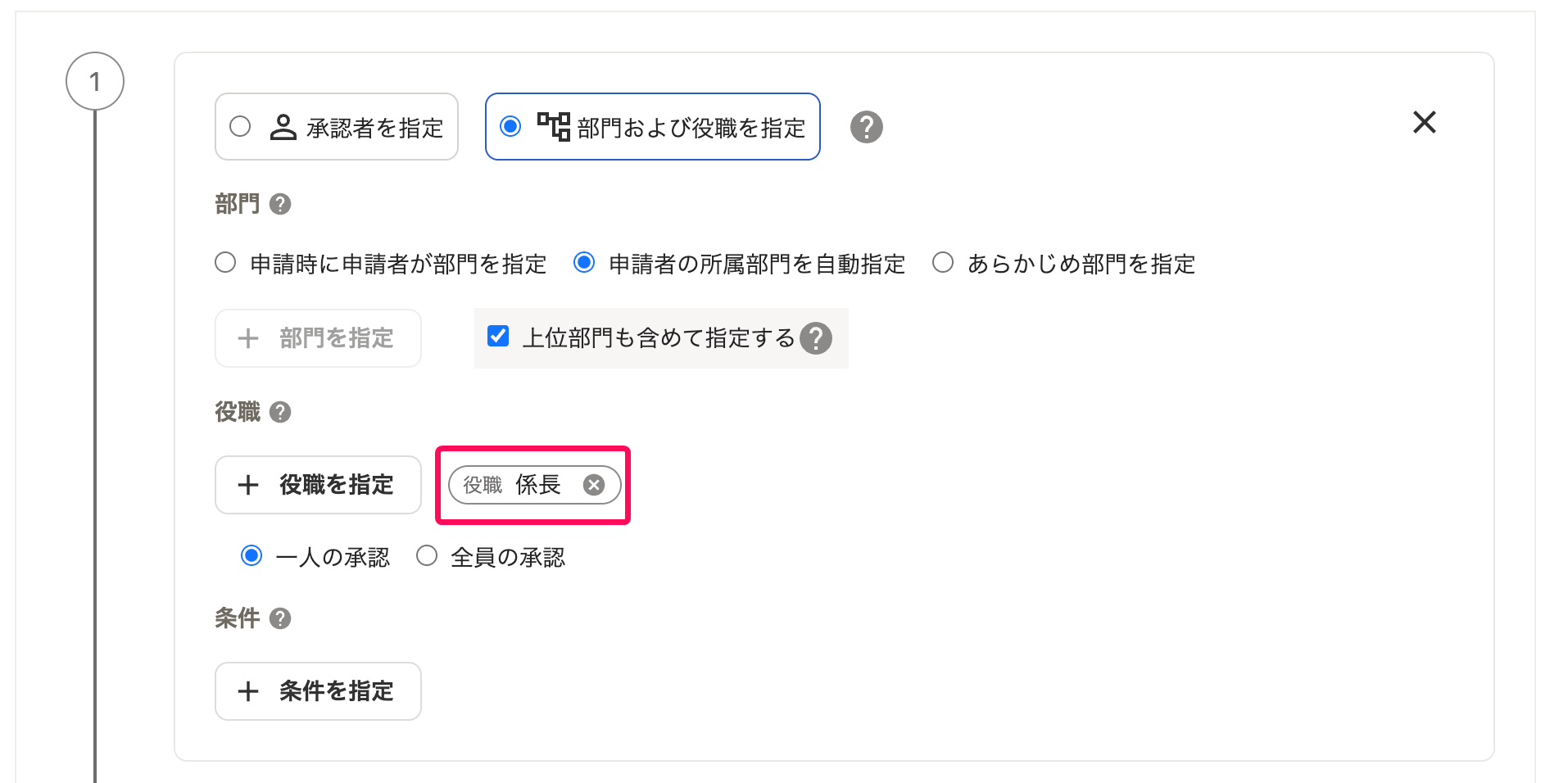 申請経路の金額分岐を設定する（購買申請・各種申請・経費精算