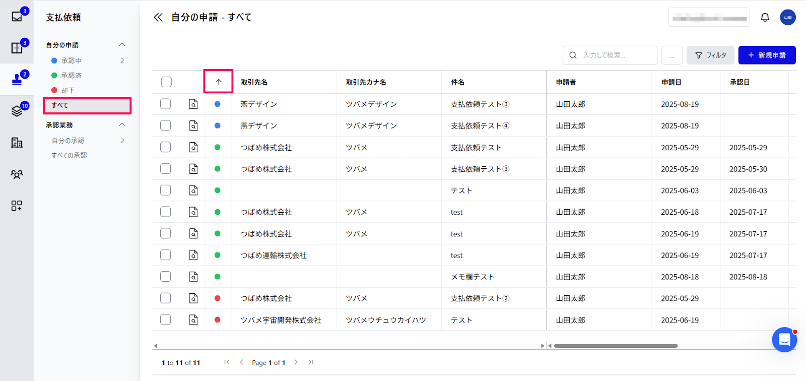 支払依頼メニューの主要機能と画面構成について – freee ヘルプセンター