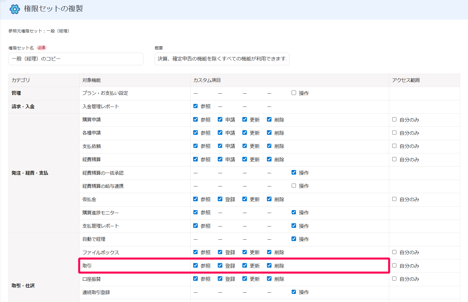 売上・前受金・仕入の操作に必要なfreee会計の権限を確認する – freee