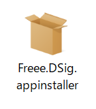 Freee.DSig.appinstallerのスクリーンショット