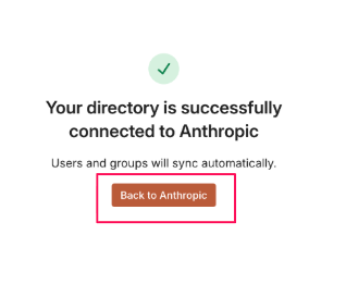 ［Back to Anthropic］を指し示しているスクリーンショット