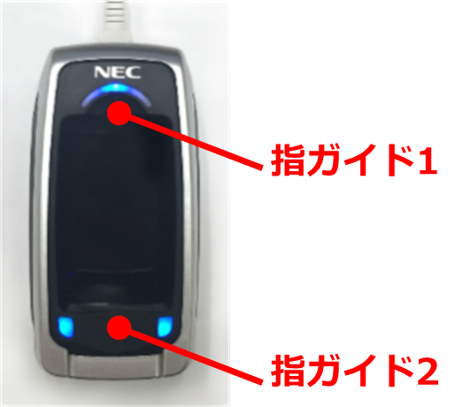 指ガイドのイメージ図