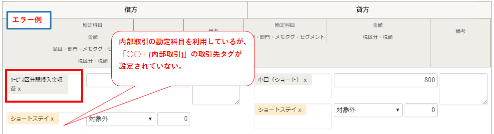 【エラー例】画面のスクリーンショット